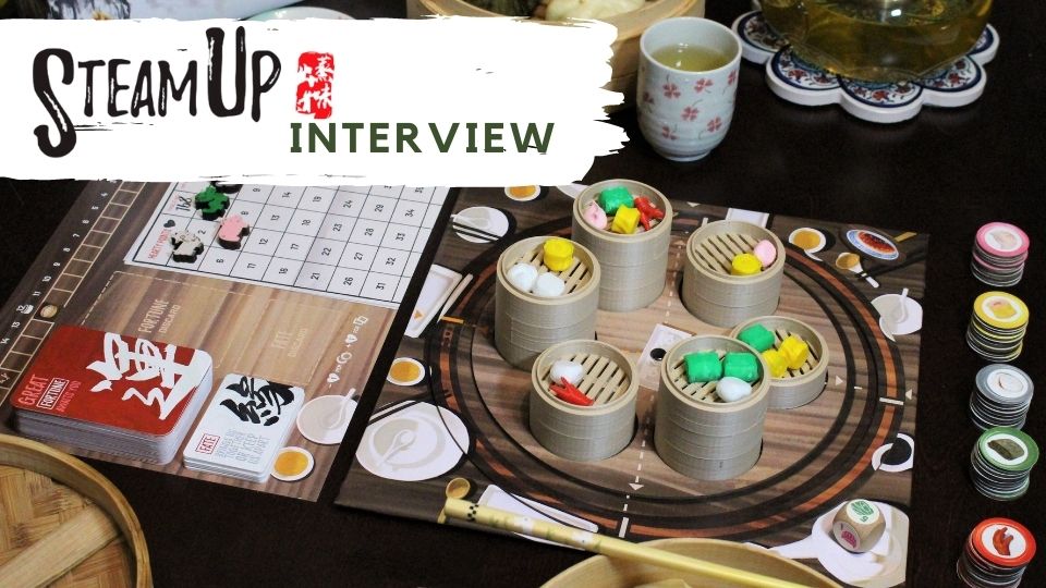 Steam Up: A Feast of Dim Sum A competitive Dim Sum collection board game offering a delicious cultural experience for 2-5 players.