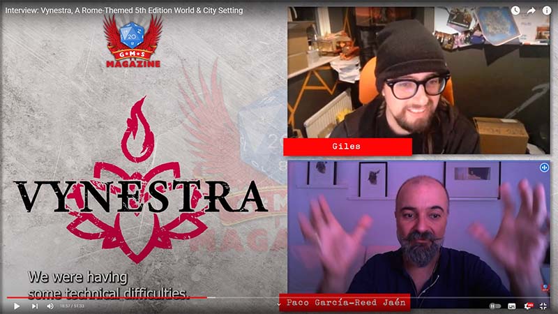 Interview: Vynestra, A Rome-Themed 5th Edition World & City Setting